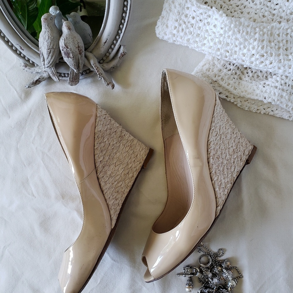 Lk Bennett  Estela Wedge Peeptoe Pump